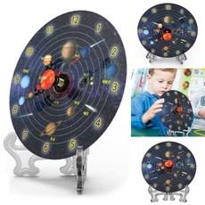 태양계 시계 (고급형 1인용) 입체 행성 스티커 꾸미기 솔라 시스템