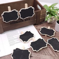 원예용품 집게형 블랙보드 화분 이름표 디자인, 1개