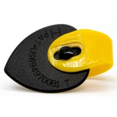 프레드 켈리 피크 D5T-H-3 델린 범블비 티어드롭 헤비 Fred Kelly Picks D5T-H-3 Delrin Bumblebee Teardrop Heavy Guitar Pi, 1개