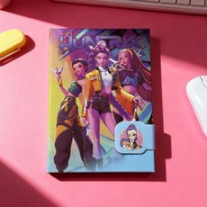 케이팝데몬헌터스 A5 컬러 다이어리 마그네틱 노트, 1개, 01