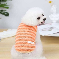 뽀글이애견수면조끼 강아지고양이수면조끼(오렌지), XL, 1개