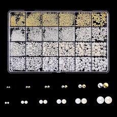 반원 진주 네일 파츠 초소형 원형 메탈 파츠 골드 실버 반구 브리온 비즈 3D 입체 베이지 화이트 네일 파르 네일 아트 데코 파츠 주얼리 파츠 핸드메이드 DIY 수공예 재료 레진