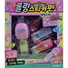 데코데코 롤링 스티커펜 코튼캔디 키트, 혼합색상, 1개