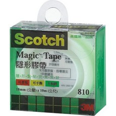 3M 810LM隱形膠帶(透明盒), 1個, 透明