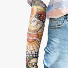 문신 팔 토시 자외선 레저 야외용 토시팔 보호대 쿨링 여름 슬리브 화려한 주사위 여성