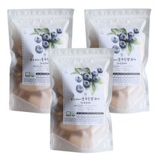 질마재농장 현미블루베리떡뻥 3팩 세트, 유기농쌀과자 현미블루베리떡뻥, 70g, 3개