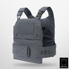 桃園出貨- 法老款FCPC V5戰術背心輕量化國産500D消光背心帶側圍, 1個, 狼灰色 本體+側圍M