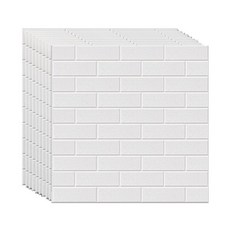 정싱 접착식 붙이는 단열벽지 폼블럭 보온 단열 폼블럭 접착식 폼타일 스티커 70*77cm, 10개, A001