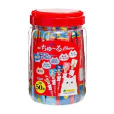 CIAO 方便餵食與保存, 700g, 1個, CI-TSC-11啾嚕肉泥 鮪魚綜合桶_14g*5種 50入