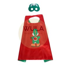 WULA烏拉 超級瑪利歐斗篷面具組 瑪利歐披風 瑪利歐面具 兒童角色扮演服裝