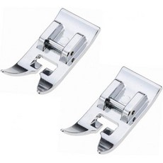 패니수크래프트 2pcs 지그재그 스트레이트 스티치 풋 스냅 온 재봉틀 프레스기 풋은 가수 브라더 자놈 도요타 등 국내 재봉틀에 맞습니다