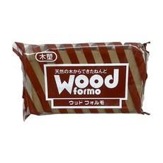 La Doll Wood formo 木質黏土，輕質易塑形，呈現自然木紋質感, 咖啡色, 1個