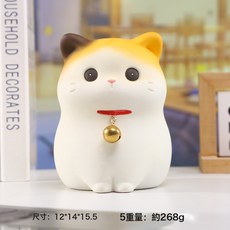 福瑞貓貓 招財納福存錢罐 桌面擺件, 1件, 納福:1個