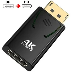 4K DP 디스플레이포트-HDMI 호환 어댑터 컨버터 디스플레이 포트 DP-HDMI HDTV 비디오 오디오 노트북 PC, 01 4K