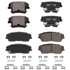 HYFTJYZ 2008-2009 폰티악 G8과 호환되는 세라믹 전면 브레이크 패드 자동차용 자동차 교체 패드 세트 신뢰할 수 있는 정지력 쉬운 교체 삐걱거림 없음 오래, HZ1056+HZ1057