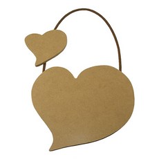 나무 방문걸이 하트2등, 20개