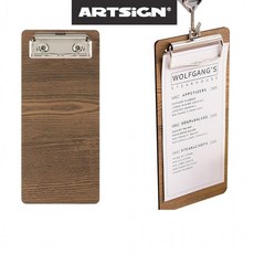 영수증꽂이 빌지 계산서 클립보드 갈색우드 200대 클립보드 메모꽂이, 본상품, 상세페이지 참조, 1개