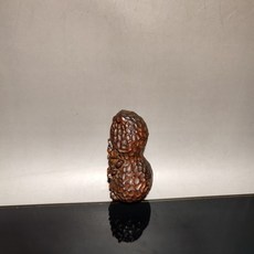 자동차 장식 인테리어 액세서리 열쇠 고리 땅콩 동상 나무 조각 행운 예술 선물 기념품, 01 rose gold