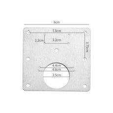 304不鏽鋼鉸鏈修復板 櫃門固定片, 1個裝送螺絲【不銹鋼 加厚款】, 1個