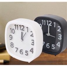 베카87 미니 탁상시계 책상, 블랙