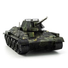 [알꿀밤-메탈퍼즐-밀리터리] T34 탱크-컬러, 1개