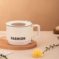 오스틱니 2025 NEW 초특가 접이식 전기밥솥 멀티 라면냄비 가정용 훠궈 기숙사냄비 미니 소형 전기밥솥, 화이트