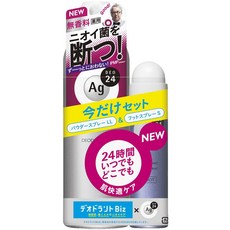 에이지 데오 24 파우더 스프레이 무향료 180g (의약 부외품)&풋 스프레이 세트