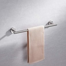 BXTBX 304 스텐 무광 욕실 화장실 수건걸이 타올걸이 + 실란트픽스, 50cm, 실버, 1개