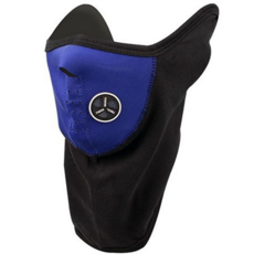 방한용 방한 마스크 라이딩 오토바이 마스크 귀마개 겨울 스키 등산, 블루