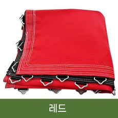 트램폴린 매트 방방이 라운드 커버 점핑팰리스 전용 사각 부품 대형, B. 링 48개 1.66X1.66m 레드, 1개