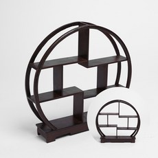 별미상품 원형 찻잔 다관 장식장(30x30cm) 차문화용품