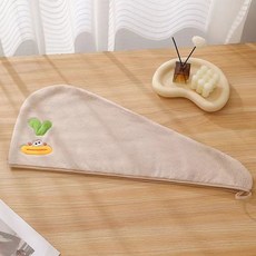 KP精選 爆款搞怪卡通幹髮帽 吸水速乾珊瑚絨洗頭帽 加厚柔軟兒童浴帽, 萌趣乾髮帽[真的蒜Q], 1個