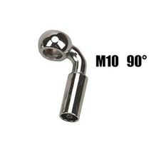 유압호스 피팅 어댑터 중장비 AN3브레이크 호스 파이프 커넥터 Banjo M10 28 45 75 90 유압 압착 조인트 범용 바이크 오토바이 자동차, [00] M10(90)silvery, [00] 기타, [00] 2 pieces