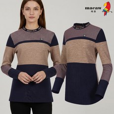 (여성)컬러블록 배색 티셔츠_MMW4TH21