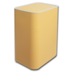 리던홈 원터치 휴지통 화장실 쓰레기통, 파스텔옐로우