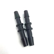 KDP 자동차 히터 호스 커넥터 1/4" X 바브 유리 충전 나일론 열/냉각 진공 라인 및 고무 블랙 에어/연료/물(I-1 / 4 u201CX1 u201C (직선: 6X6MM), 3/4" x 5/8", 2