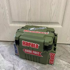 홍시로직 태클박스 하드테클박스 낚시용품 에기테클박스, 12L 대형 완비 군그린+로드홀더2+컵홀더