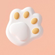 硅膠防撞護角 兒童防磕碰, 1個, 白色爪爪款,1只裝