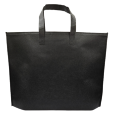 에코로버 지퍼형 부직포 토트백 장바구니 특대형, 1개, 블랙