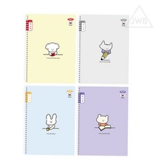 에스웍 초등 스프링노트 36 독서록 초등공책, 랜덤1개