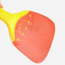 키친쿡 주방 주걱 깔끔하게 긁어낼수 있는 연질 알뜰주걱 고추장 된장 주걱 베이킹 반죽, 대 [9.5cm x 21cm], 1개