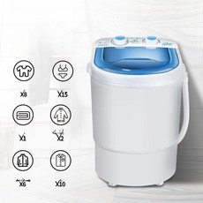 올데이프로덕트 소형세탁기5KG 빨래 1인용 소형, 3kg 화이트 통, 기본 모델명/품번