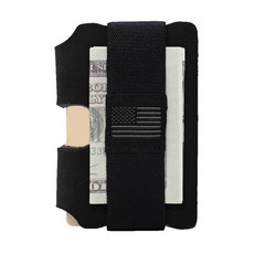 American Bench Craft EDC Wallet 에브리데이 캐리 가죽 지갑 - 슬림 미니멀리스트 전면 포켓 풀 그레인 미국 제조 블랙. [호환]