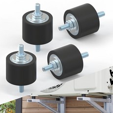 BJADE'S Anti-Vibration Rubber Isolator Mounts with M8 Double Studs Shock Absorbing Pads for Outdoo