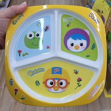 뽀로로 어린이 분할접시, 1개, 혼합색상, 1개, 30ml