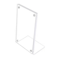 L자형 자석 아크릴 쇼케이스 세로형, 1개, 투명 (6 x 9 cm)