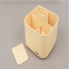 유라점빵 손잡이 수납함 정리함 적재가능손잡이정리함, 화이트