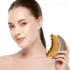 컨투어 페이스 브러시 조각 및 컨투어링 부드러운 페이셜 마사지 빛나는 피부, 1개