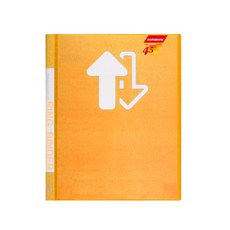 【Databank】A4小3孔活頁資料夾，可換封面設計，標準尺寸，方便文件整理, 1個, 黃色1本