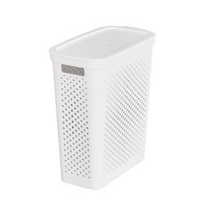 에어홀 슬림 빨래바구니 34L 화이트, 2P